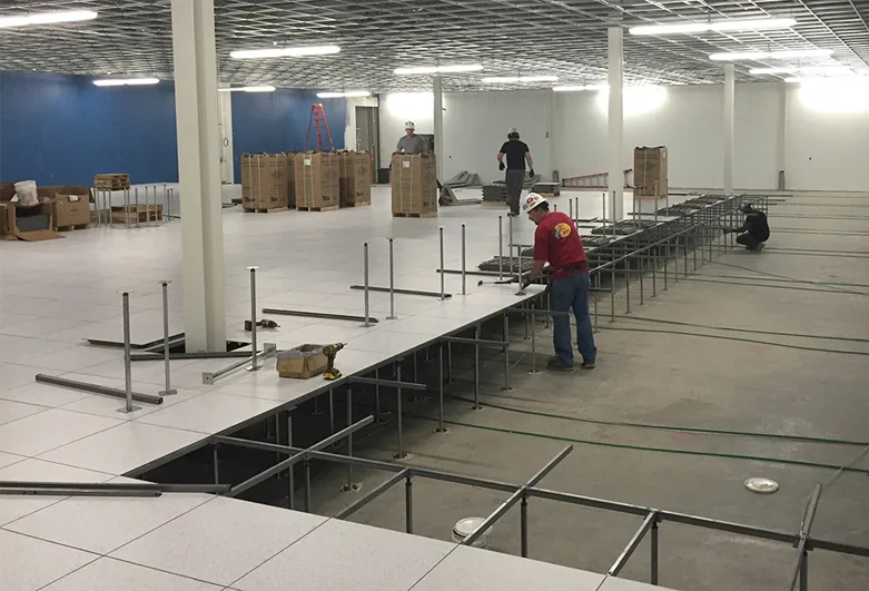 Raised Access Flooring Installation in Central Texas: Floors Sized for Cooling, Cabling, and Heavy Racks