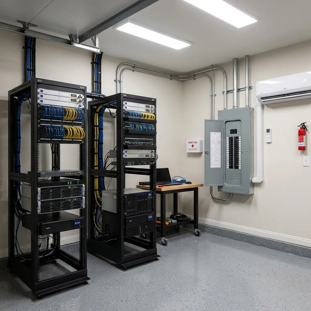 Turnkey Home Server Room Buildouts for On-Prem AI: Full Electrical and Mechanical Scope, One Accountable Team