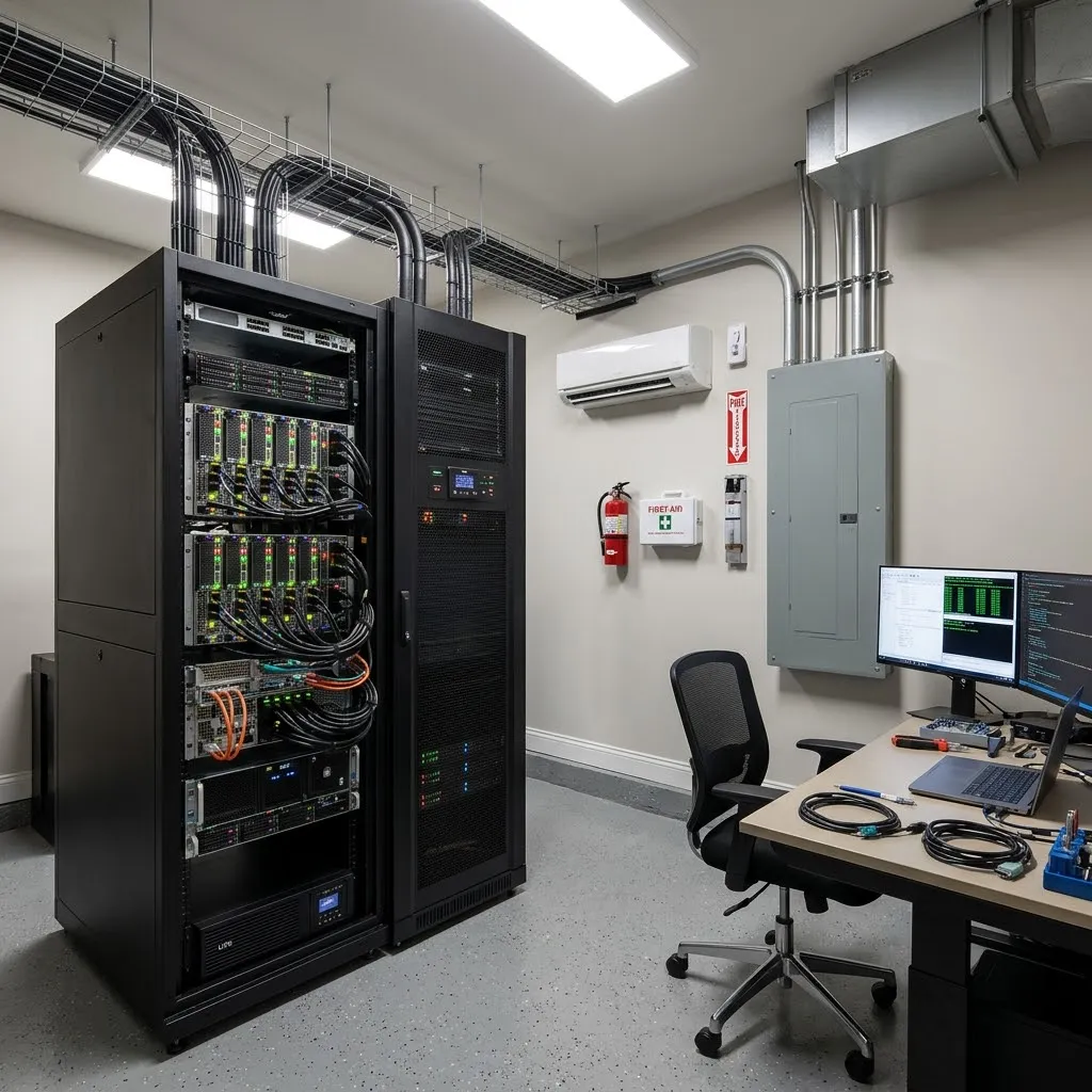 Turnkey Home Server Room Buildouts for On-Prem AI: Designed Around Your GPU Load, Typically 10 to 50 kW